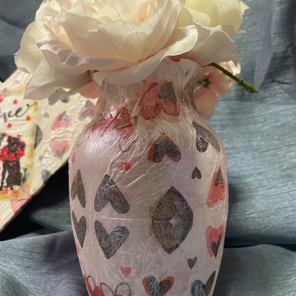 Valentine’s Vase,  Wall Sign, Keepsake Box Bundle, Love Gift, Heart Theme Bundle - Picture 5 of 7